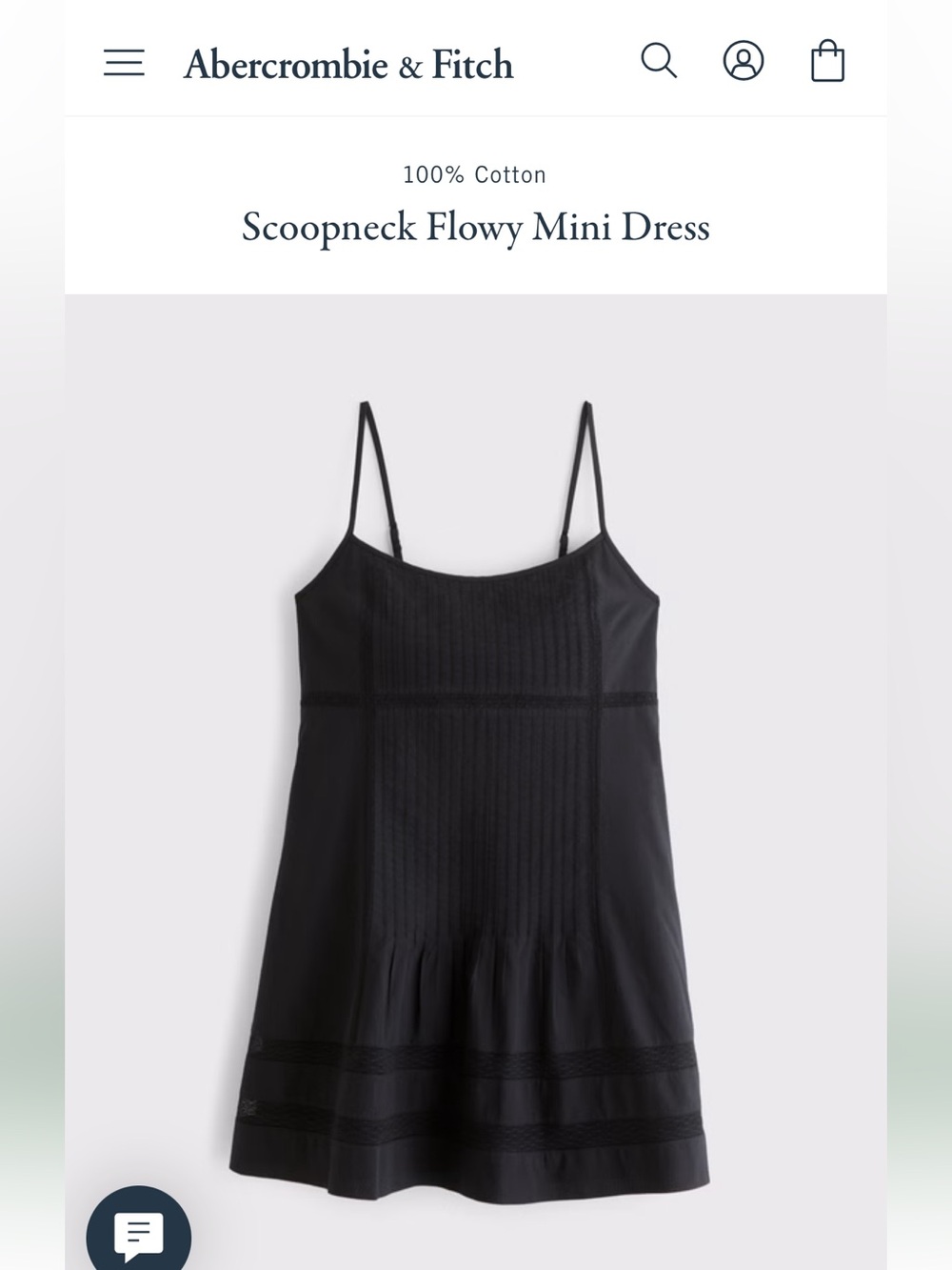 Abercrombie & Fitch Scoopneck Flowy Mini Dress - Picture 9 of 15